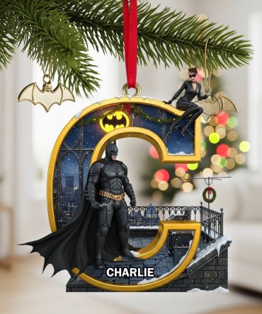 Shadow Wings Initials Christmas Ornament - Personalized Gifts For Fans 03Ohlu050925