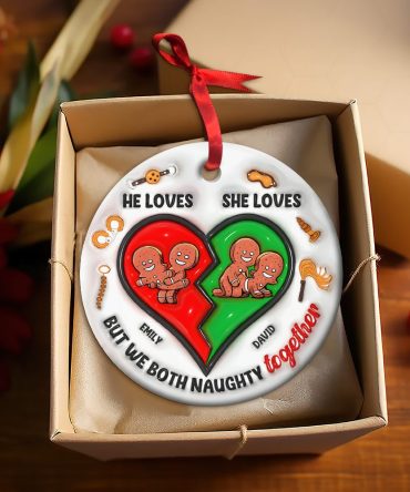 Personalized Gifts For Couple Ornament Cute Inflated Effect 01Ohpu221024