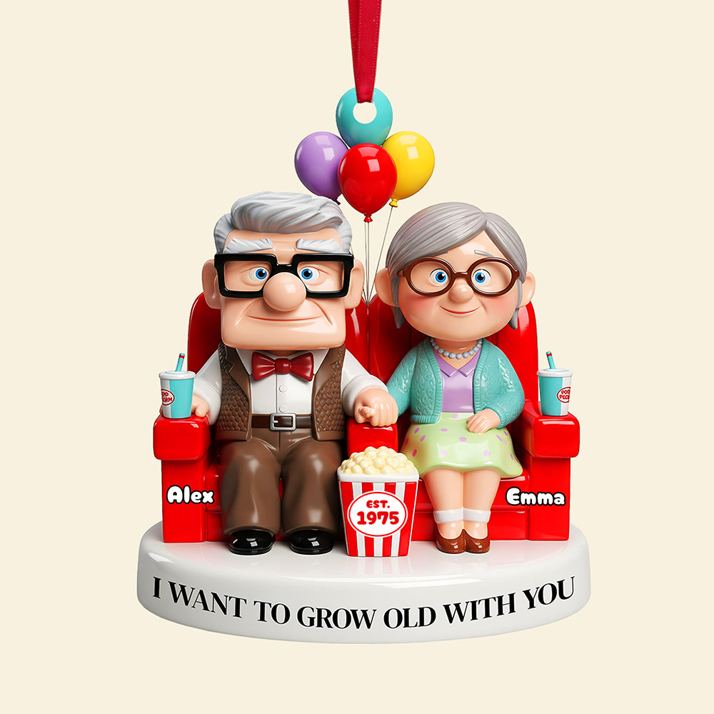 Old Couple Ornament - Personalized Gifts For Couple 02Nata190825 - Image 4