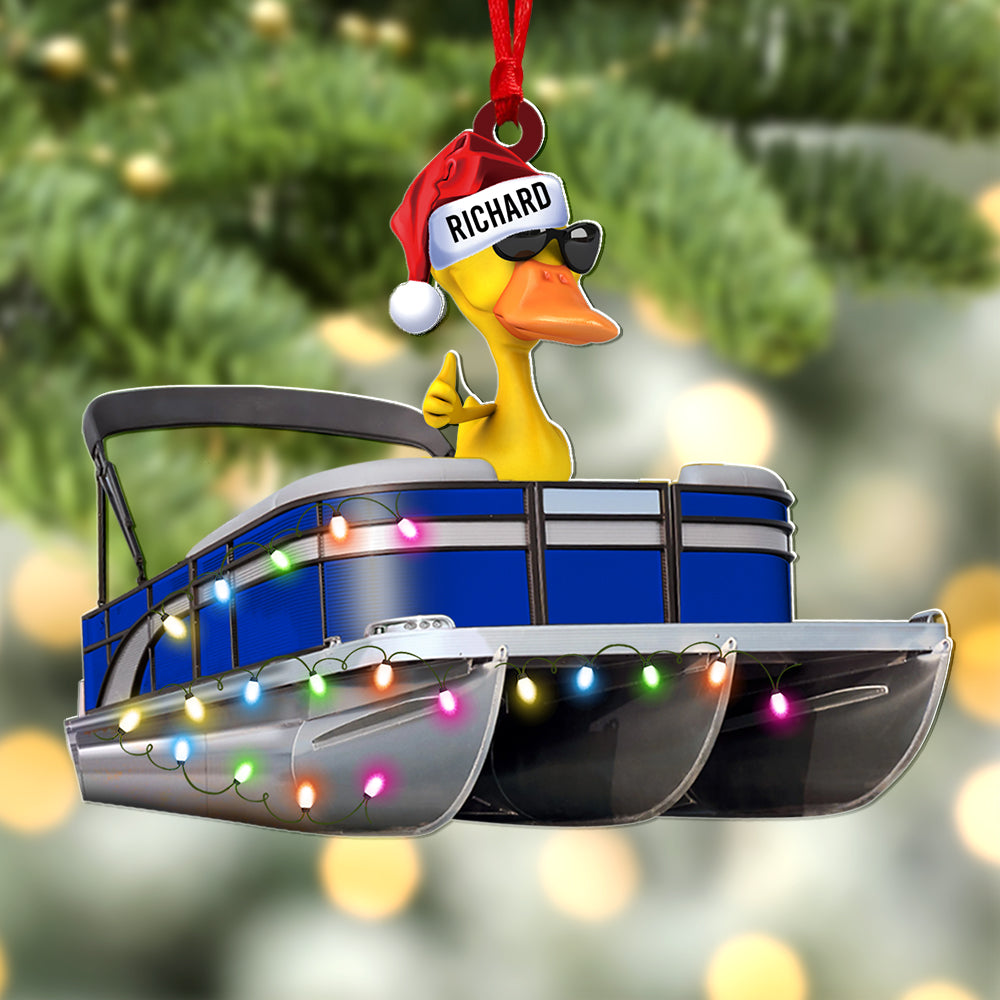 Personalized Pontoon Family Duck Christmas Ornament 07Qhqn051021 Pdo151124 - Image 2