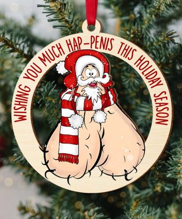 Funny Christmas Gifts For Couple Wood Ornament 01Ohpu091024