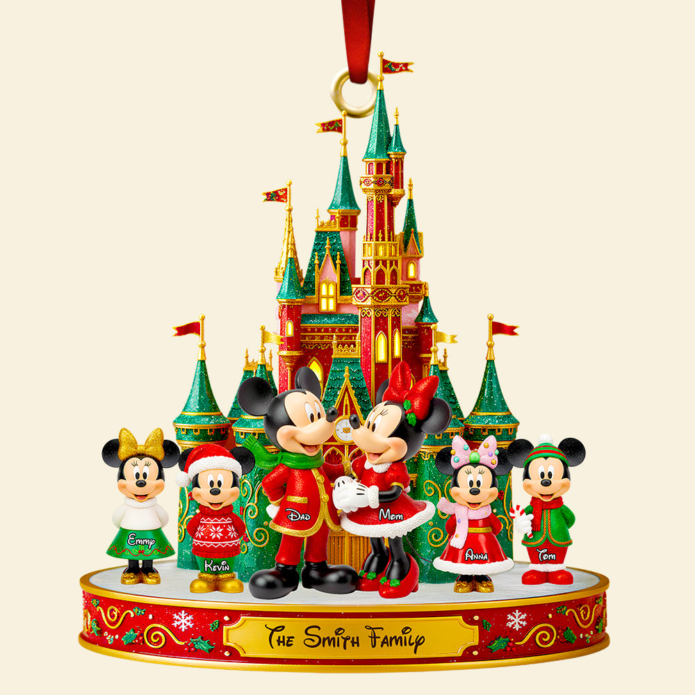 Magical Family Christmas Castle Ornament - Personalized Gifts For Family 04Pgdt061025 - Image 4