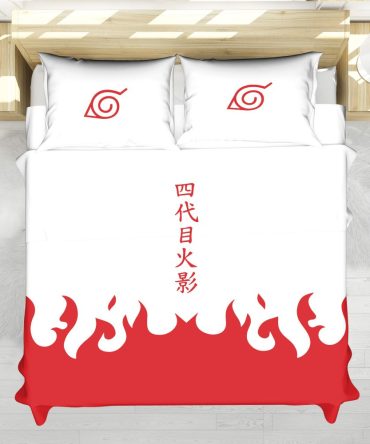 4Th Hokage Cloak Shippuden Bedding Set