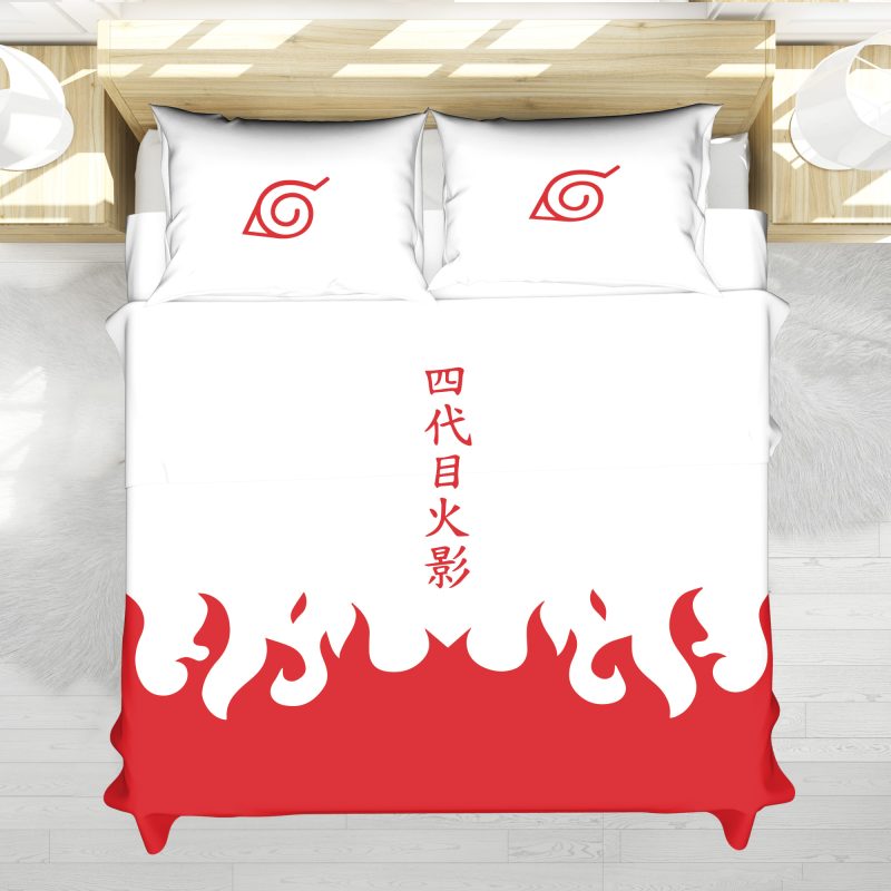 4Th Hokage Cloak Shippuden Bedding Set - Image 5