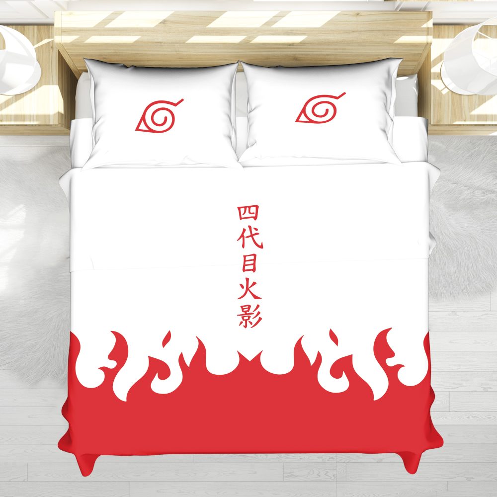 4Th Hokage Cloak Shippuden Bedding Set