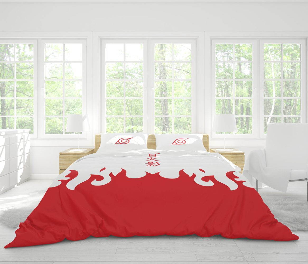 4Th Hokage Cloak Shippuden Bedding Set - Image 4