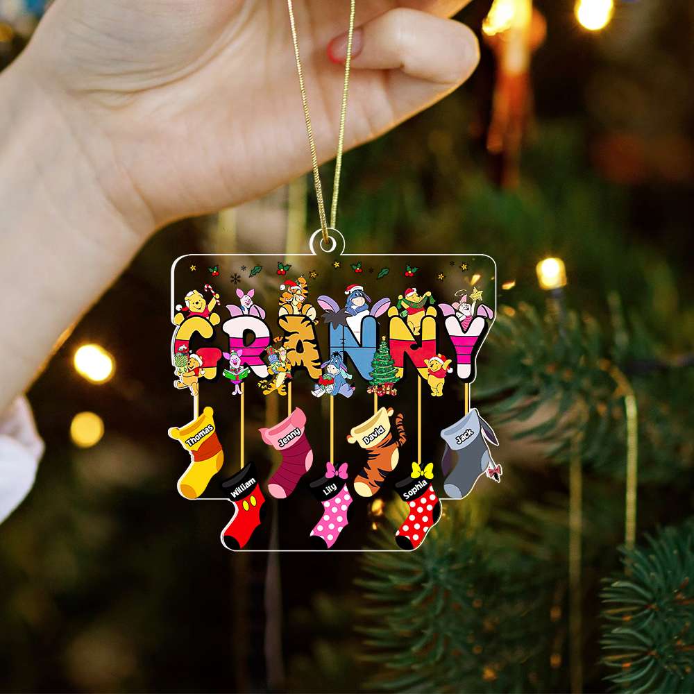 Personalized Gifts For Grandma Socks Christmas Ornament 04Xqdt251024 - Image 5