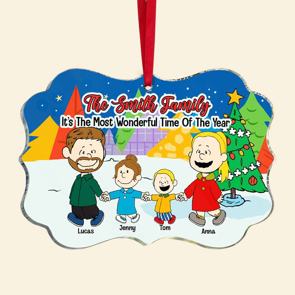 Personalized Gifts For Family Acrylic Ornament 05Xqtn230724Da - Image 4