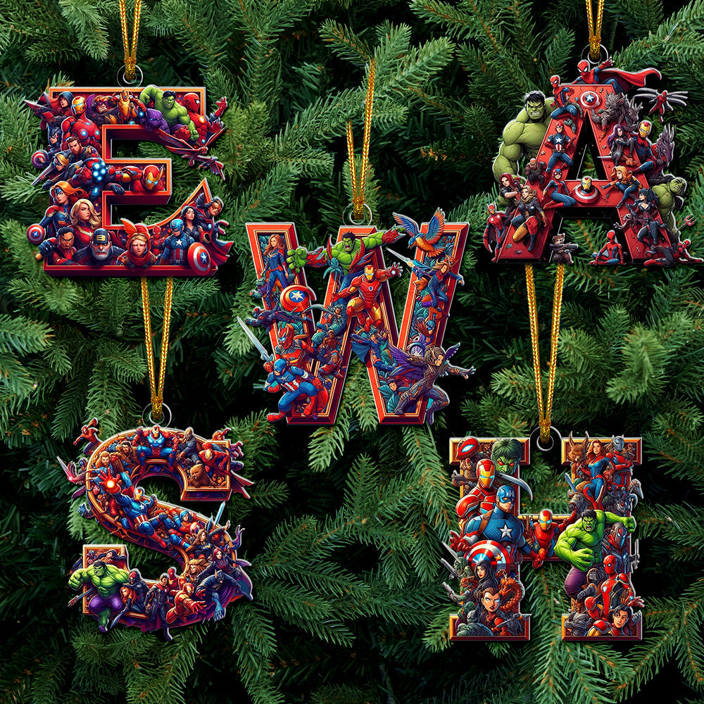 Custom Alphabet Letter For Movie Lovers, Christmas Acrylic Ornament 03Ohqn211024