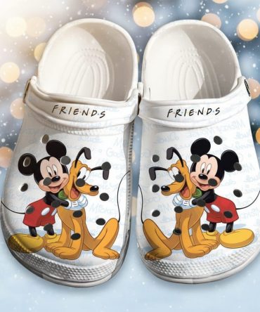 Friends Mickey Mouse And Pluto Disney Crocs - Discover Comfort And Style Clog Shoes Unisex Clogs Garden Shoes