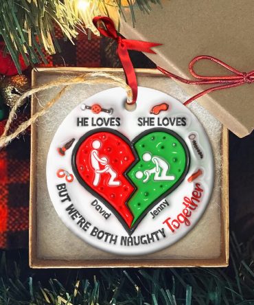 Personalized Gifts For Naughty Couple  Ornament 02Ohtn161024
