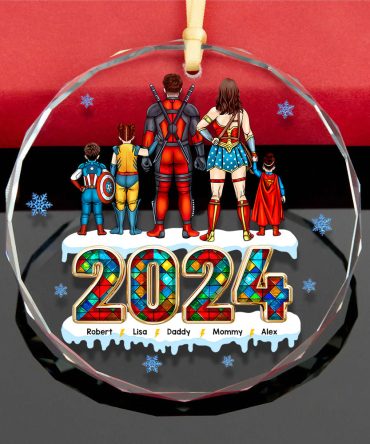 Family Ornament - Hero Family - Personalized Gifts For Family