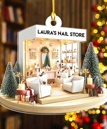 Personalized Gifts For Her Acrylic Ornament, Nail Salon 02Tgtn211124
