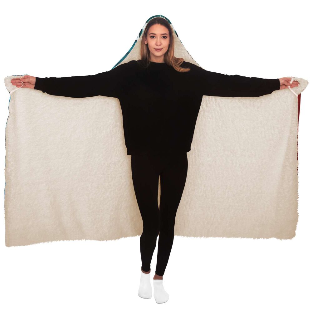Demon Salyer Nezuko Kamado Lady Hooded Blanket - Image 2