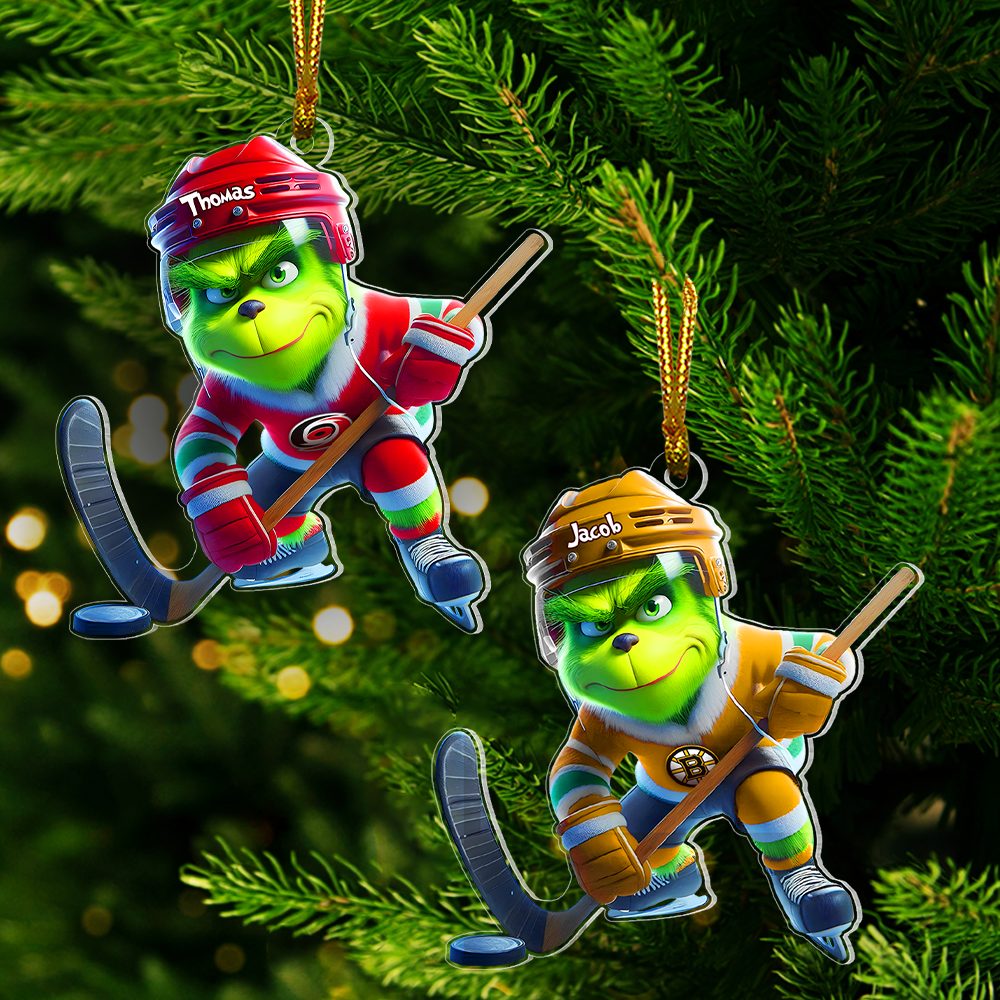 Personalized Gifts For Ice Hockey Lovers Christmas Ornament 05Ohpu071124 - Image 3