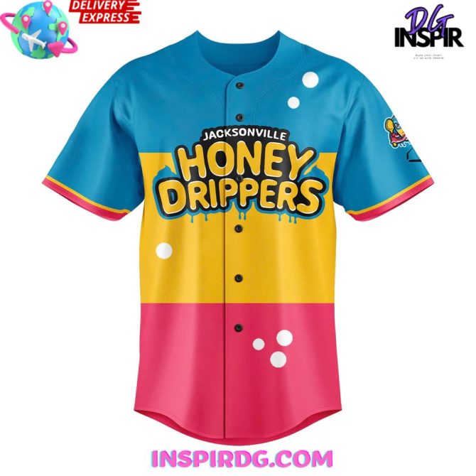 Jacksonville Jumbo Shrimp Honey Drippers Special Jersey - Image 2