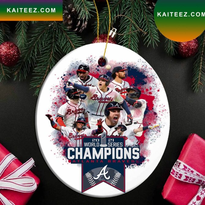 Atlanta Braves World Series Champions  Mlb Christmas Ornament
