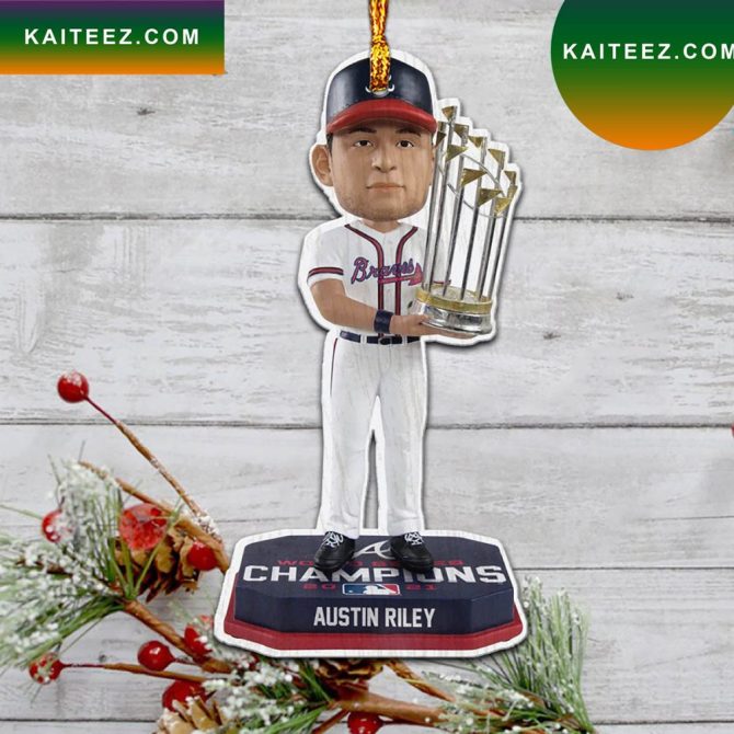 Austin Riley Atlanta Braves World Series  Champions Christmas Ornament