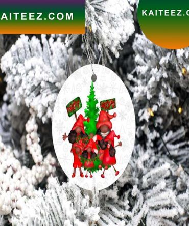 African American Christmas Gnomes Ornament