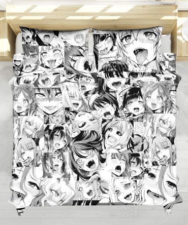 Ahegao Pattern Bedding Set