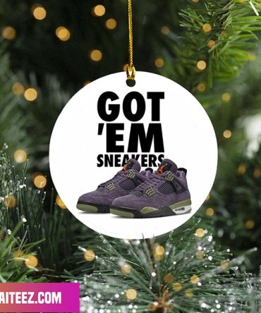 Air Jordan 4 Retro Canyon Purple Alligator Sneaker Ornament