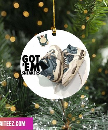 Air Jordan 4 Snorlax Custom Sneaker Ornament