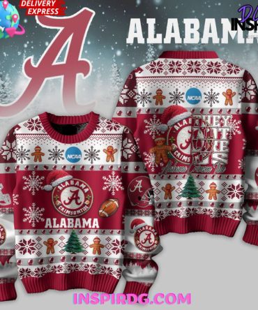 Alabama Crimson Tide Christmas Edition Ugly Ugly Christmas Sweater