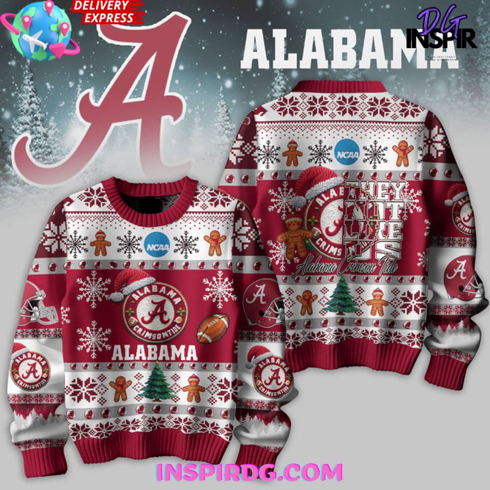 Alabama Crimson Tide Christmas Edition Ugly Ugly Christmas Sweater