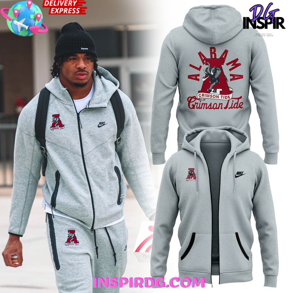 Alabama Crimson Tide Tampa Bowl Special Zip All Over Print Hoodie, 3D Hoodie
