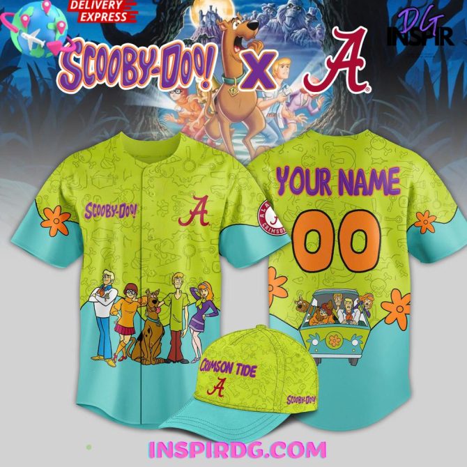 Customize Your Scooby-Doo X Alabama Jersey & Hat Set - Perfect Gift For Fans!