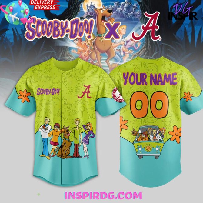 Customize Your Scooby-Doo X Alabama Jersey & Hat Set - Perfect Gift For Fans! - Image 2