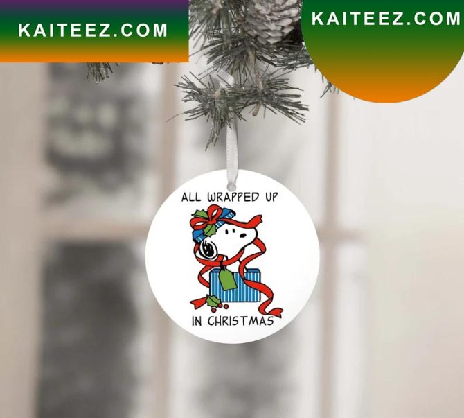 All Wrapped Up In Christmas Ornament Snoopy Christmas Decorations