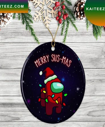 Among Us Merry Susmas Christmas Ornament