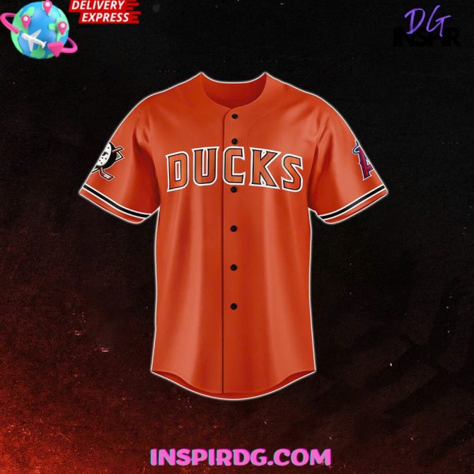 Anaheim Ducks Angels Night Performance Baseball Jersey - Image 2