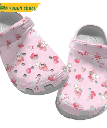 Anime Hello Kitty Pattern Crocs Clog Shoes - Discover Comfort And Style Clog Shoes Unisex Clogs Garden Shoes