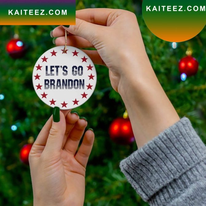 Anti Biden Lets Go Brandon Fjb Christmas Ornament