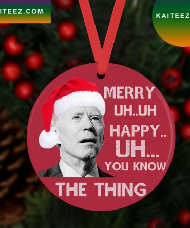 Anti Joe Biden Funny Christmas Hilarious Gift Idea For Republicans Christmas Ornament