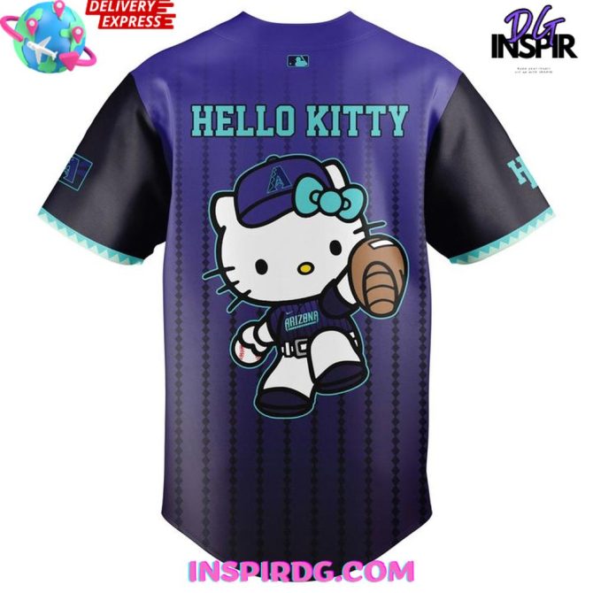 Arizona Diamondbacks 2025 City Connect Hello Kitty Baseball Jersey - Image 3