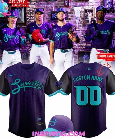 Arizona Diamondbacks Serpientes City Connect 2025 Baseball Jersey