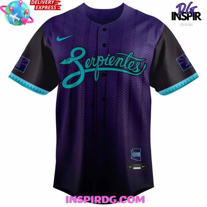 Arizona Diamondbacks Serpientes City Connect 2025 Baseball Jersey - Image 2