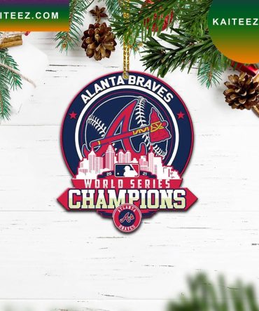 Atlanta Braves  World Series Champions Christmas Ornament