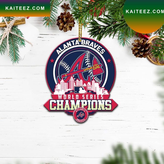Atlanta Braves  World Series Champions Christmas Ornament