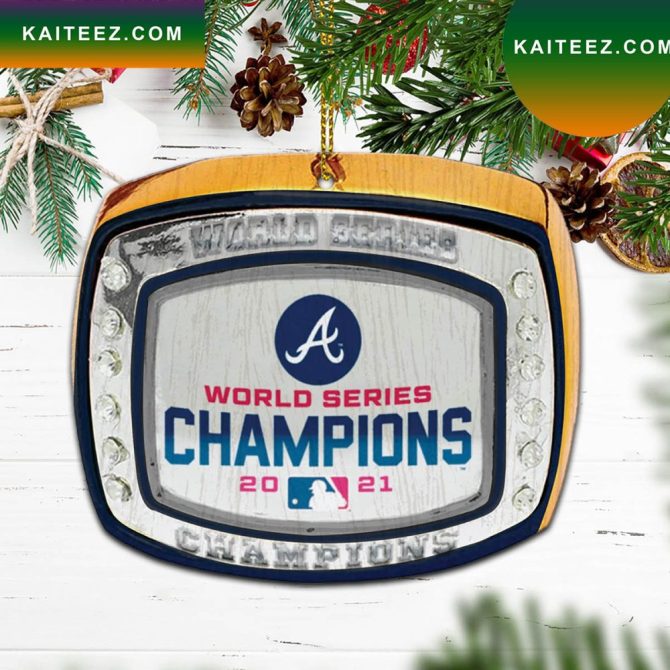 Atlanta Braves  World Series Champions Ring Christmas Ornament