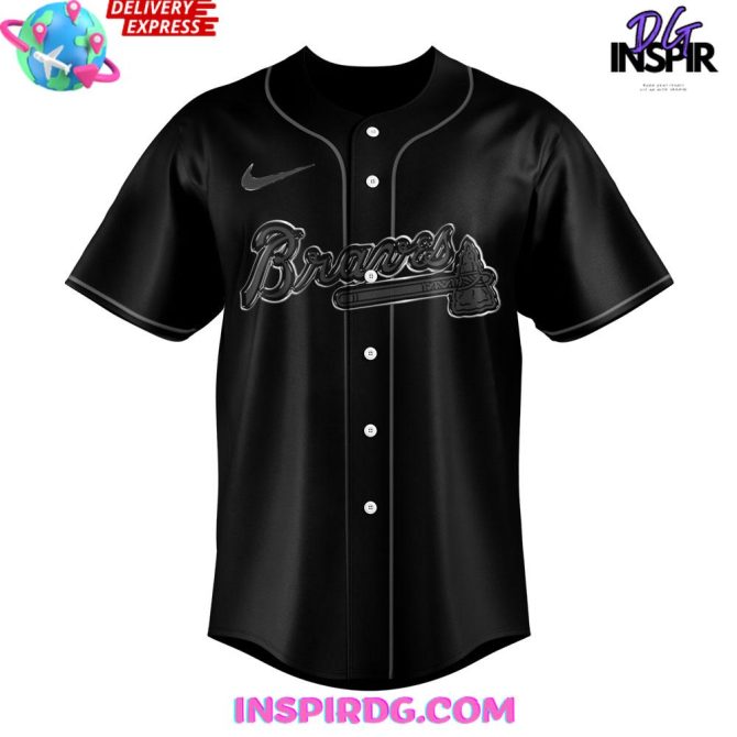 Atlanta Braves “Back In Black” 2025 Special Edition Baseball Jersey - Image 2