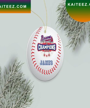 Atlanta Braves Baseball World Series Christmas Ornament