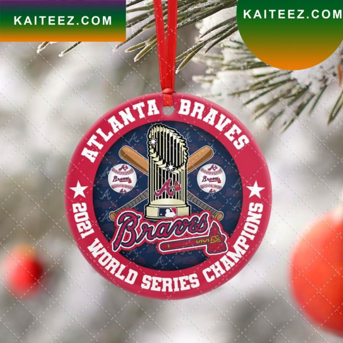 Atlanta Braves Mlb World Series Champions  Christmas Ornament