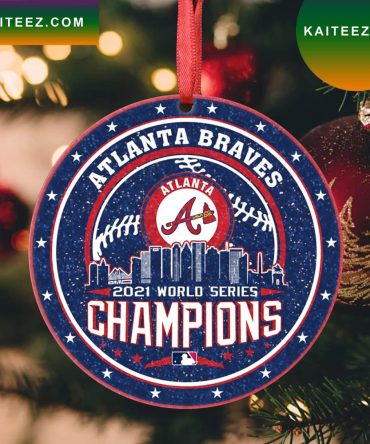 Atlanta Braves Mlb World Series Champions  Christmas Ornament