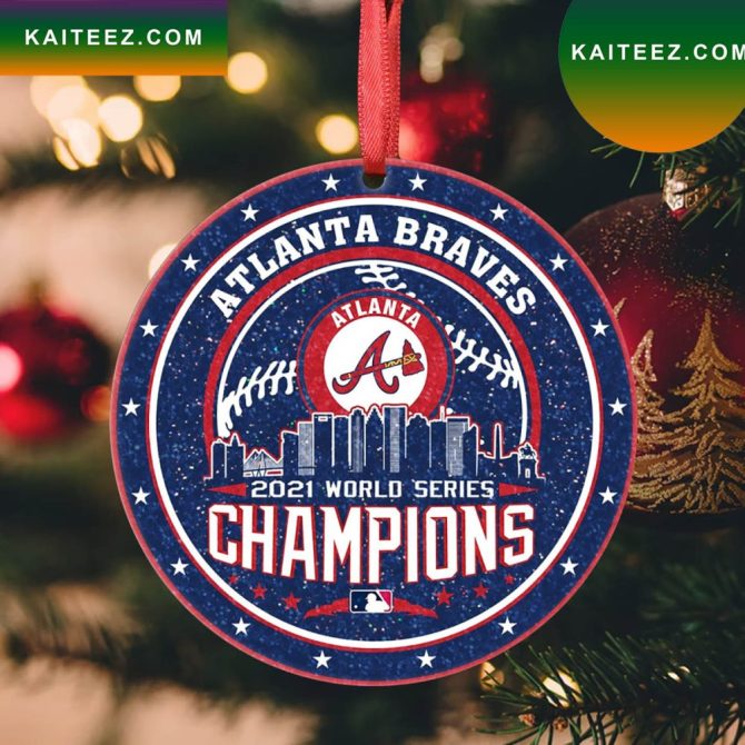 Atlanta Braves Mlb World Series Champions  Christmas Ornament