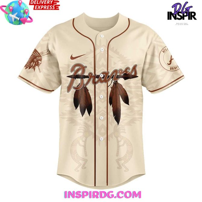 Atlanta Braves Native American Heritage Month 2025 Baseball Jersey - Image 2