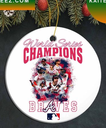 Atlanta Braves World Series Champions  Mlb Ornament